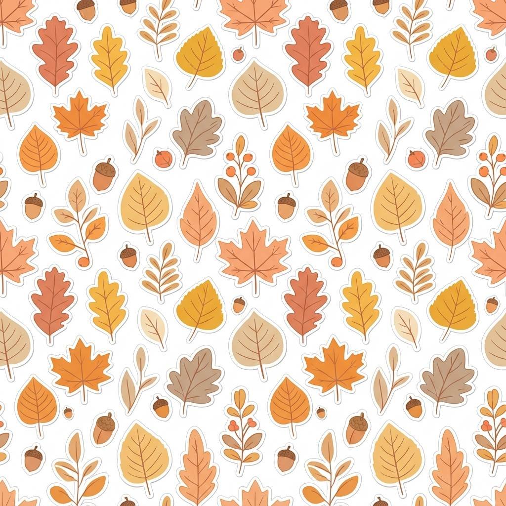 Premium Autumn Leaf Stickers for children bedroom and nursery decoration in Dubai