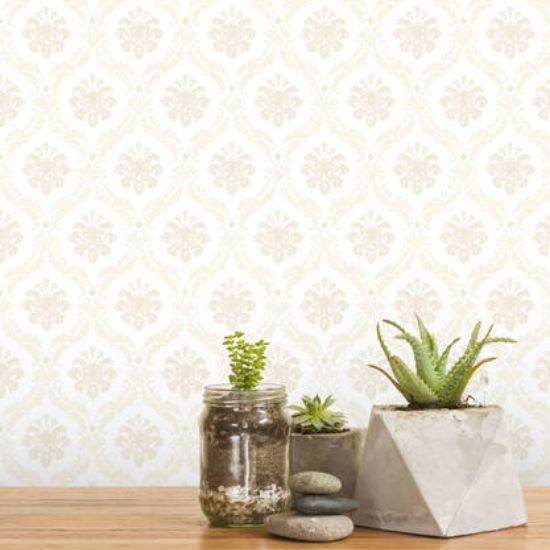 Light Grey Acoustic Linen wallpaper in video conference room Business Bay